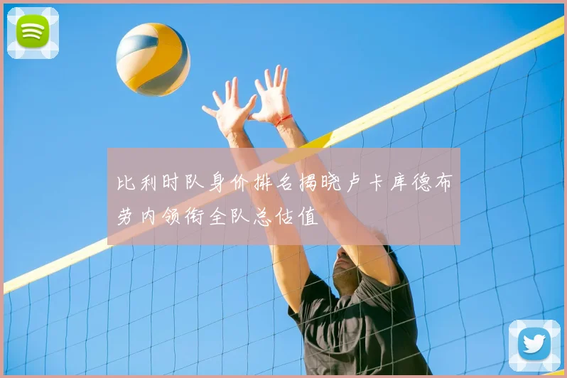 比利时队身价排名揭晓卢卡库德布劳内领衔全队总估值