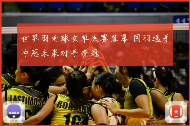 世界羽毛球女单决赛落幕 国羽选手冲冠未果对手夺冠